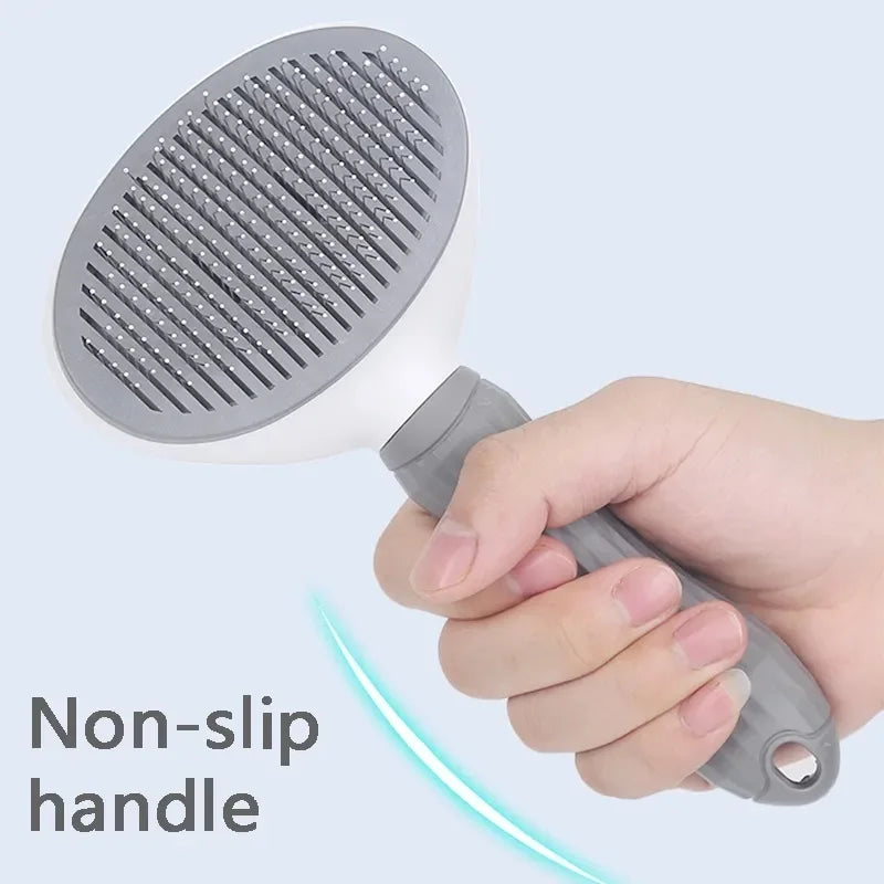 Brosse autonettoyante pour chien et chat