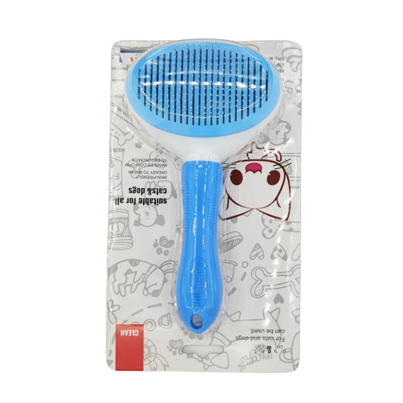 Brosse autonettoyante pour chien et chat